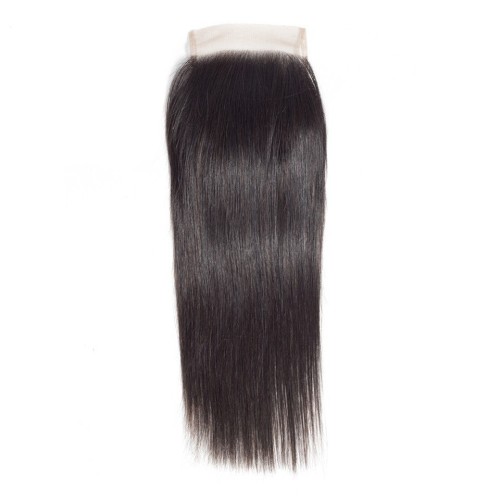 Fashion Straight Human Hair Bundles With Closure For Women SLDBC-01