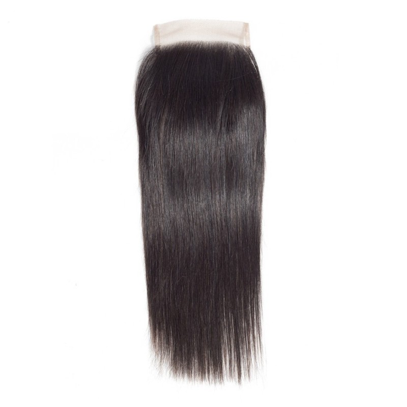 Fashion Straight Human Hair Bundles With Closure For Women SLDBC-01 