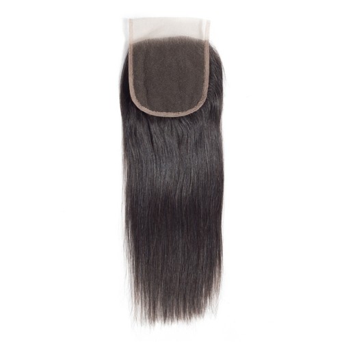 Fashion Straight Human Hair Bundles With Closure For Women SLDBC-01