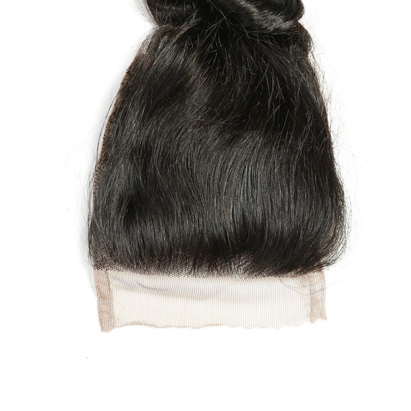 Fashion Loose Wave Human Hair Bundles With Closure For Women SLDBC-04 