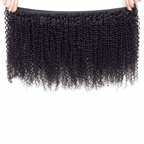 Fashion Kinky Curly Human Hair Bundles With Closure For Women SLDBC-08