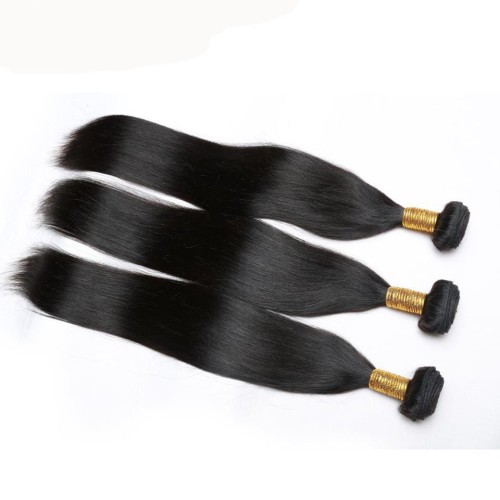 Fashion Straight Human Hair Bundles With Frontal For Women SLDBF-01
