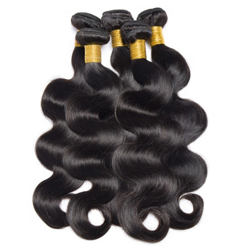 Fashion Body Wave Human Hair Bundles With Frontal For Women SLDBF-02 