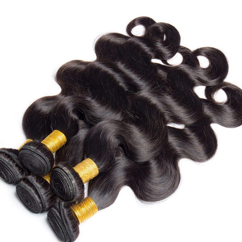 Fashion Body Wave Human Hair Bundles With Frontal For Women SLDBF-02 