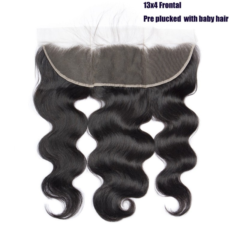 Fashion Body Wave Human Hair Bundles With Frontal For Women SLDBF-02 