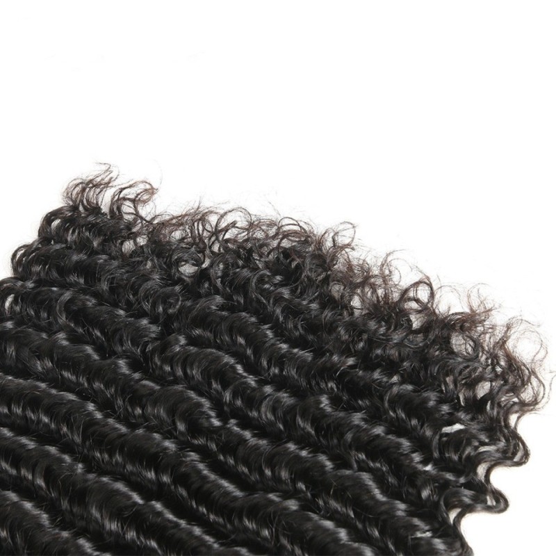 Fashion Deep Wave Human Hair Bundles With Frontal For Women SLDBF-03 