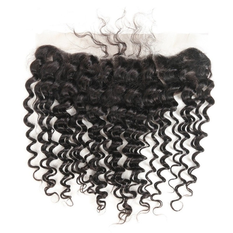 Fashion Deep Wave Human Hair Bundles With Frontal For Women SLDBF-03 