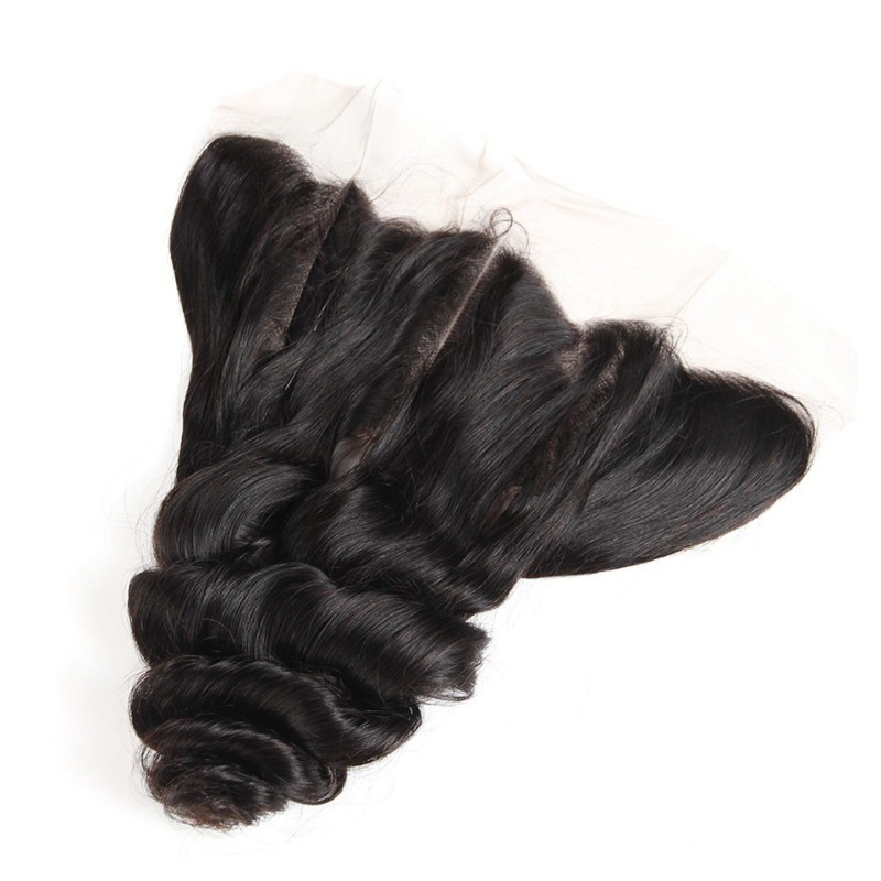 Fashion Loose Wave Human Hair Bundles With Frontal For Women SLDBF-04 