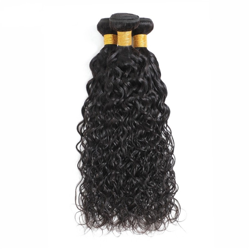 Fashion Water Wave Human Hair Bundles With Frontal For Women SLDBF-05 