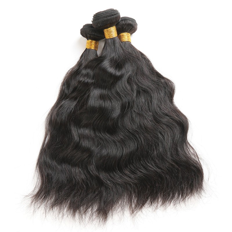 Fashion Natural Wave Human Hair Bundles With Frontal For Women SLDBF-06 