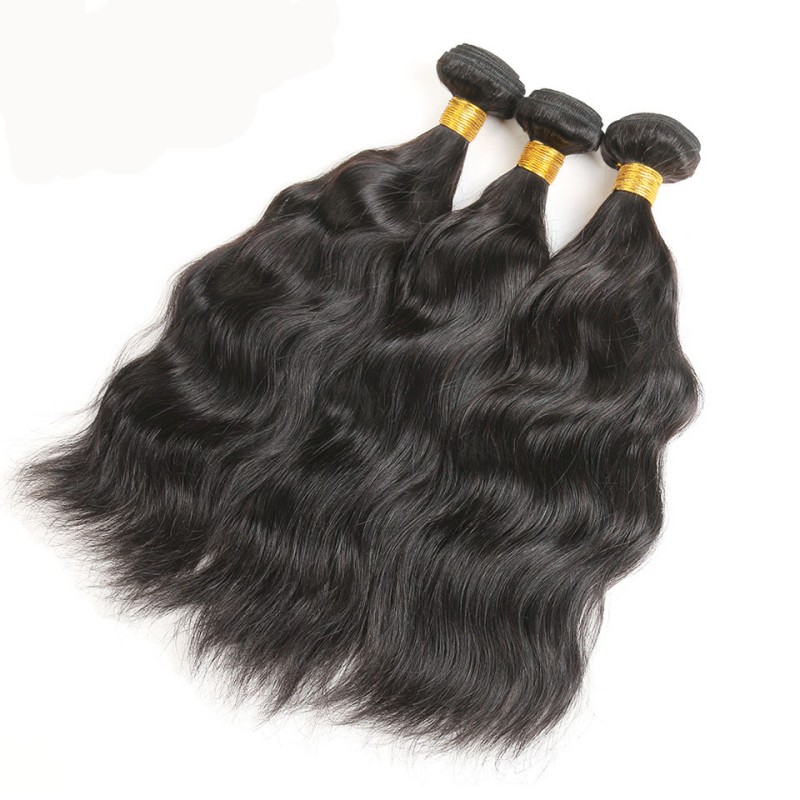 Fashion Natural Wave Human Hair Bundles With Frontal For Women SLDBF-06 