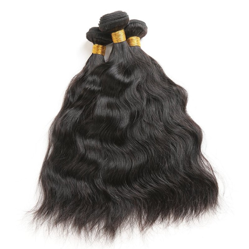 Fashion Natural Wave Human Hair Bundles With Frontal For Women SLDBF-06 