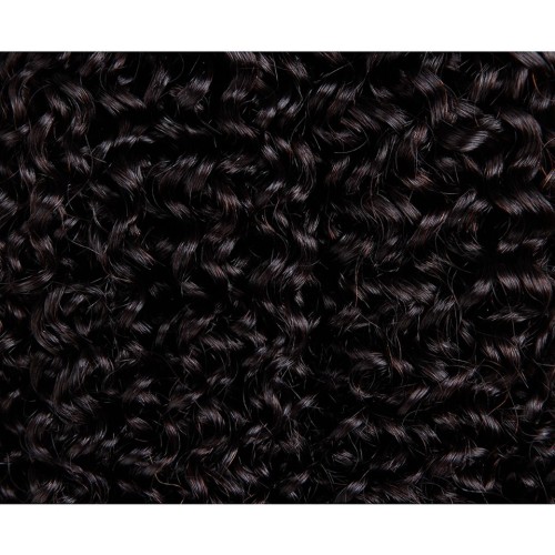 Fashion Kinky Curly Human Hair Bundles With Frontal For Women SLDBF-08