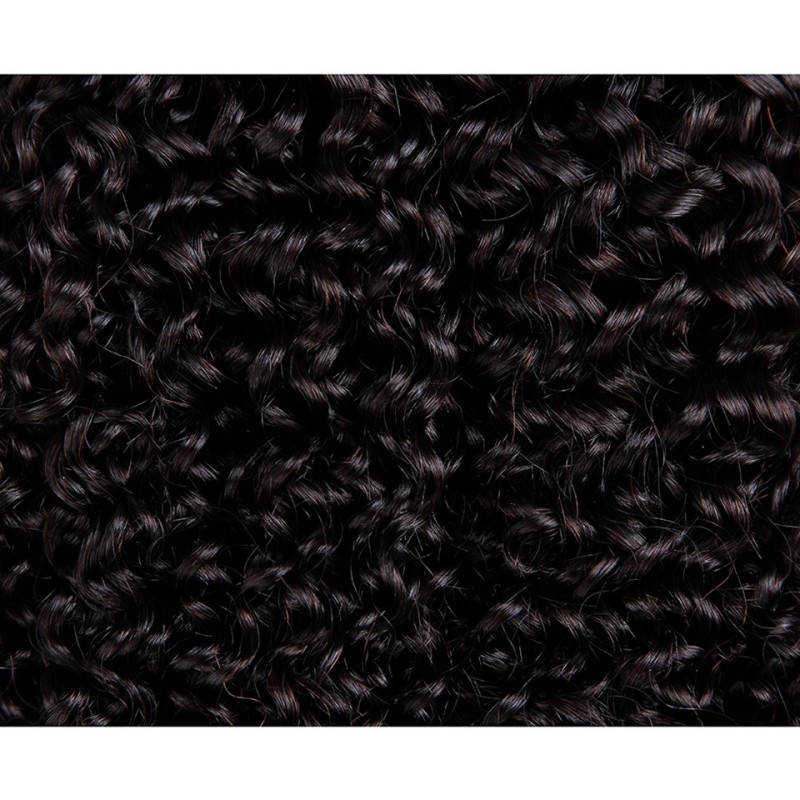 Fashion Kinky Curly Human Hair Bundles With Frontal For Women SLDBF-08 