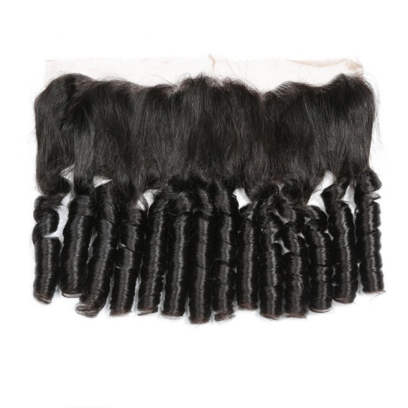 Fashion Funmi Curly Human Hair Bundles With Frontal For Women SLDBF-10 