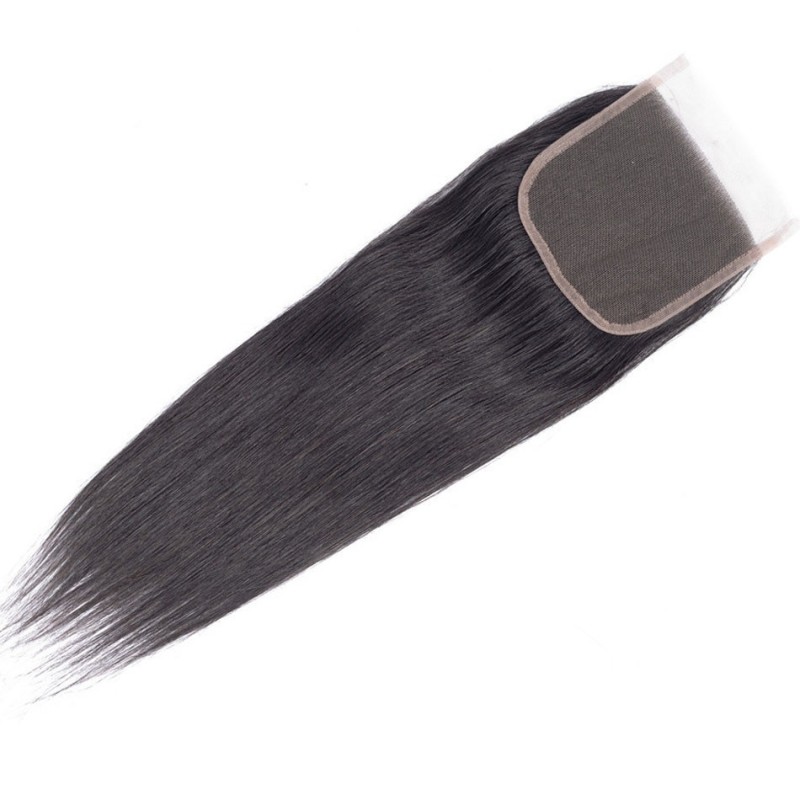 Fashion Straight Human Hair Lace Closure For Women SLDLC-01 