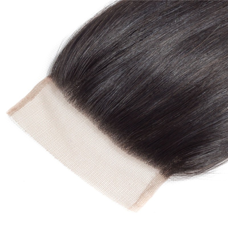 Fashion Straight Human Hair Lace Closure For Women SLDLC-01 