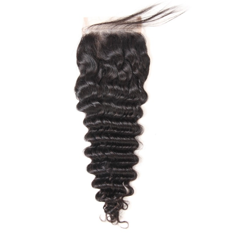 Fashion Deep Wave Human Hair Lace Closure For Women SLDLC-03 