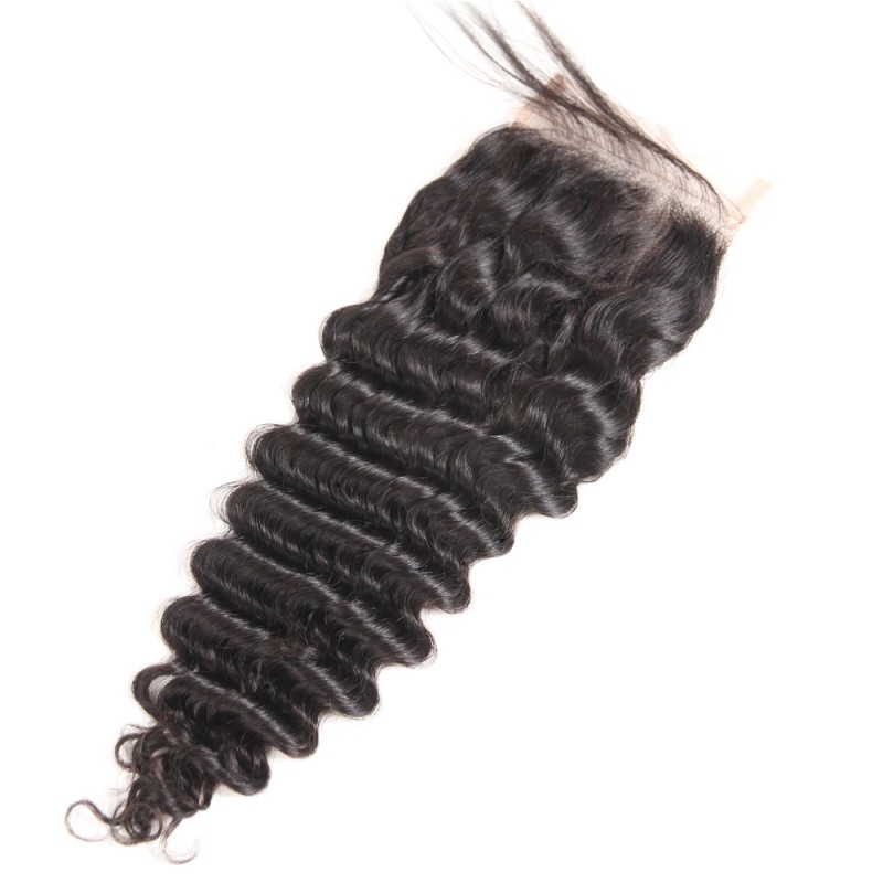 Fashion Deep Wave Human Hair Lace Closure For Women SLDLC-03 