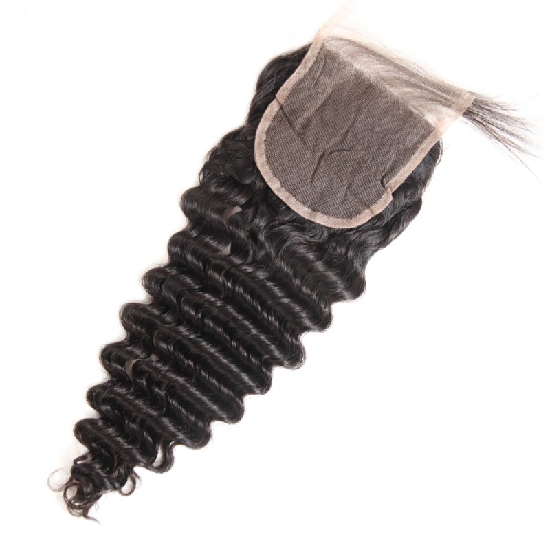 Fashion Deep Wave Human Hair Lace Closure For Women SLDLC-03 
