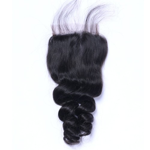 Fashion Loose Wave Human Hair Lace Closure For Women SLDLC-04
