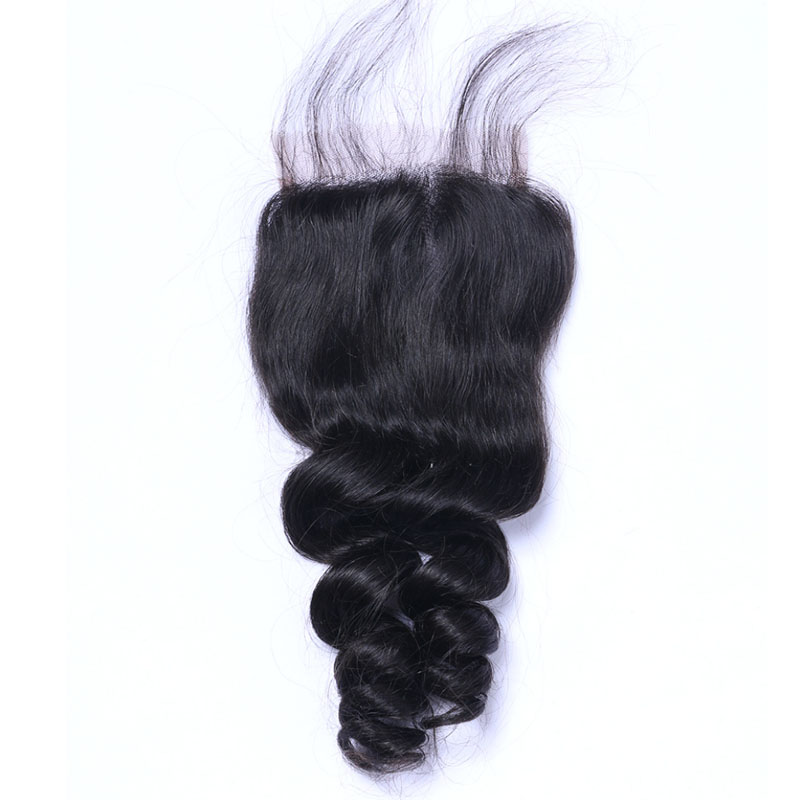 Fashion Loose Wave Human Hair Lace Closure For Women SLDLC-04 