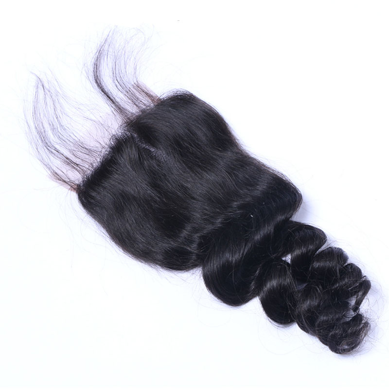 Fashion Loose Wave Human Hair Lace Closure For Women SLDLC-04 
