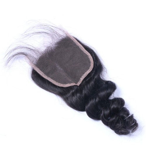 Fashion Loose Wave Human Hair Lace Closure For Women SLDLC-04