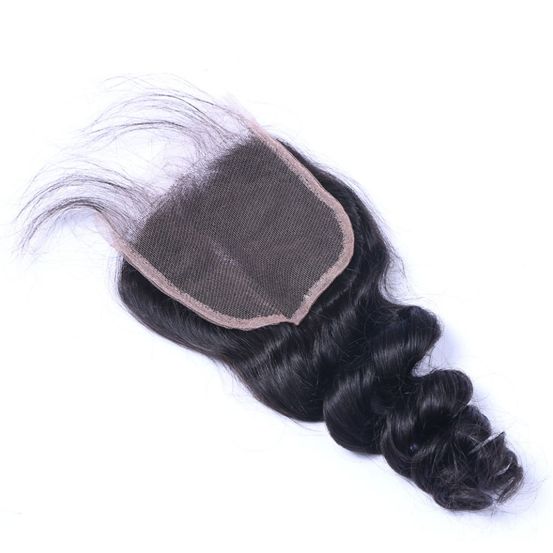 Fashion Loose Wave Human Hair Lace Closure For Women SLDLC-04 