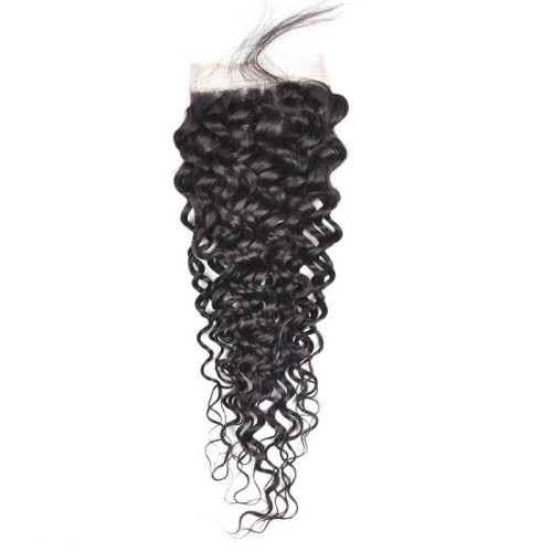 Fashion Jerry Curly Human Hair Lace Closure For Women SLDLC-07