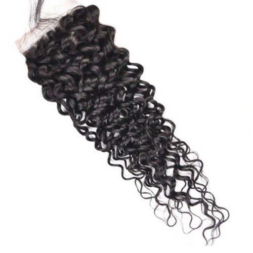 Fashion Jerry Curly Human Hair Lace Closure For Women SLDLC-07