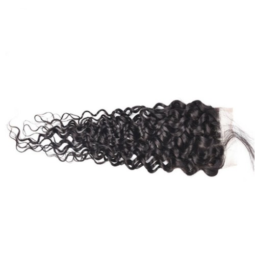 Fashion Jerry Curly Human Hair Lace Closure For Women SLDLC-07