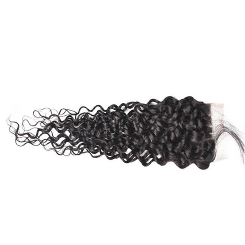 Fashion Jerry Curly Human Hair Lace Closure For Women SLDLC-07 