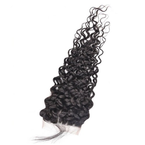 Fashion Jerry Curly Human Hair Lace Closure For Women SLDLC-07