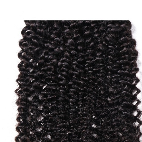 Fashion Kinky Curly Human Hair Lace Closure For Women SLDLC-08
