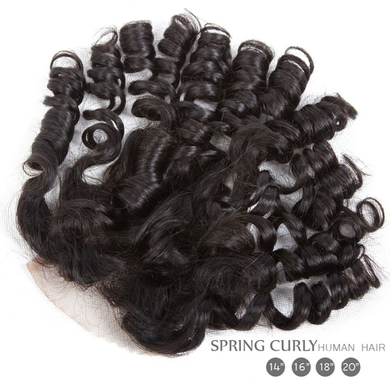 Fashion Funmi Curly Human Hair Lace Closure For Women SLDLC-10 