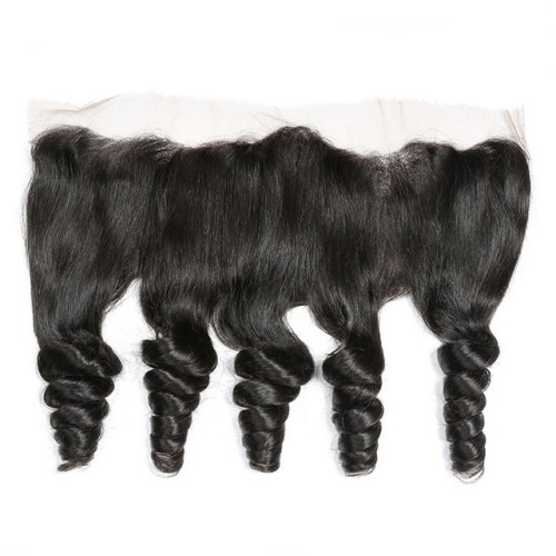 Fashion Loose Wave Human Hair Lace Frontal For Women SLDLF-04