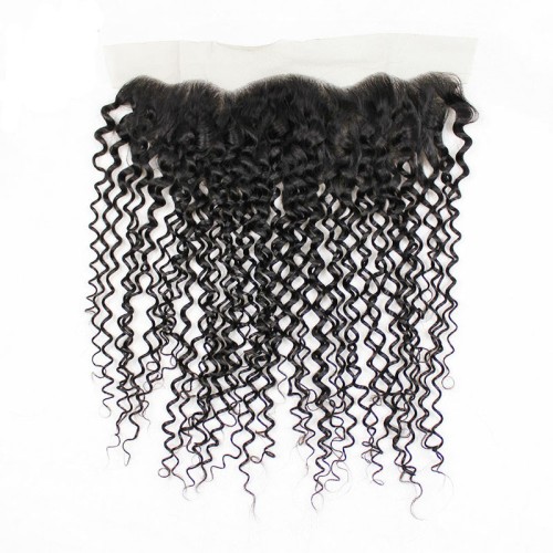 Fashion Jerry Curly Human Hair Lace Frontal For Women SLDLF-07
