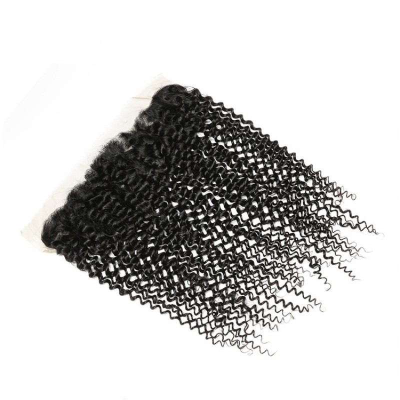 Fashion Kinky Curly Human Hair Lace Frontal For Women SLDLF-08 
