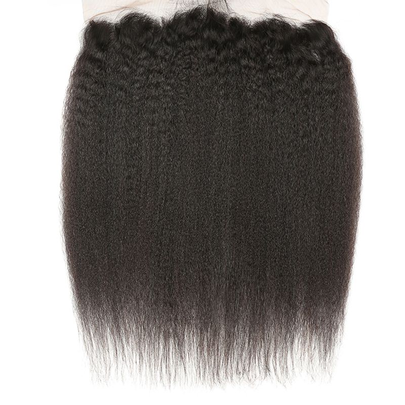 Fashion Kinky Straight Human Hair Lace Frontal For Women SLDLF-09 
