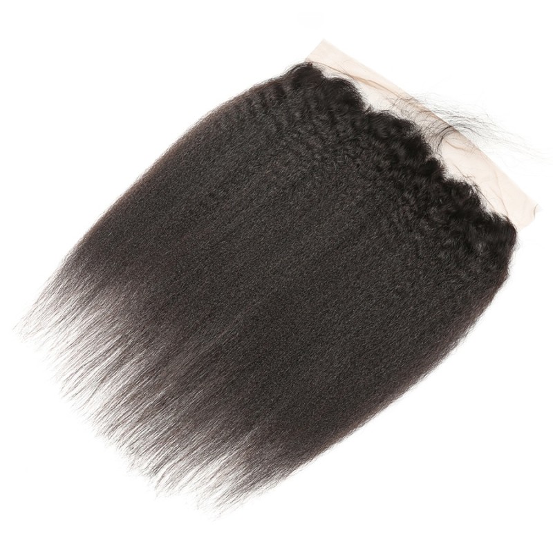 Fashion Kinky Straight Human Hair Lace Frontal For Women SLDLF-09 