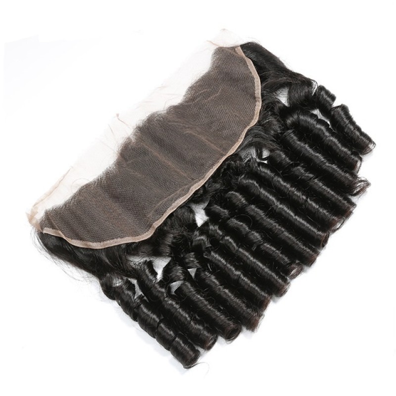 Fashion Funmi Curly Human Hair Lace Frontal For Women SLDLF-10 