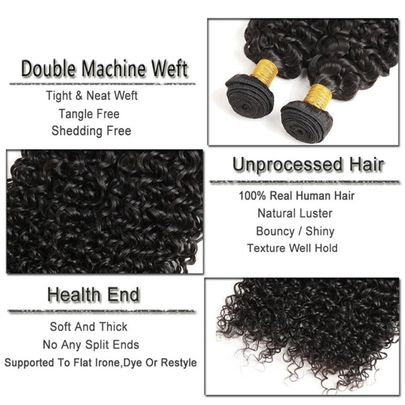 Fashion Jerry Curly Human Hair Bundles For Women SLDHB-07 