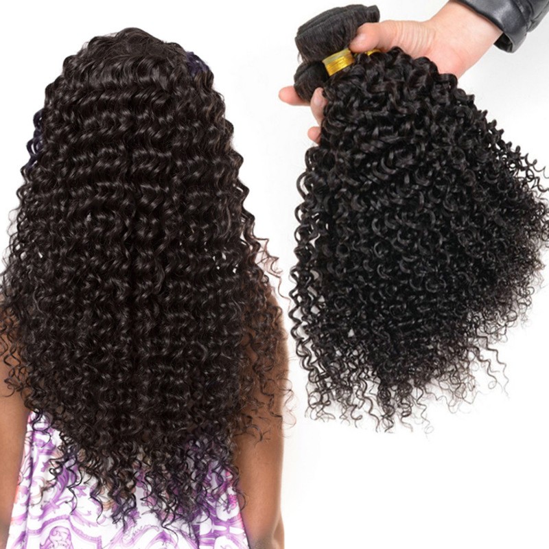 Fashion Kinky Curly Human Hair Bundles For Women SLDHB-08 