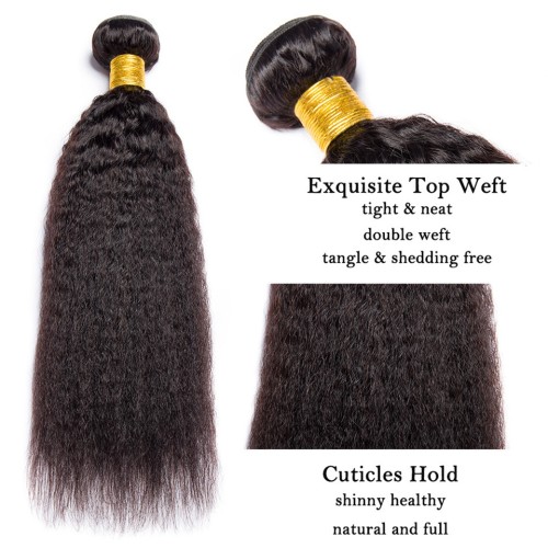 Fashion Kinky Straight Human Hair Bundles For Women SLDHB-09