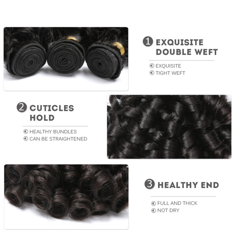Fashion Funmi Curly Human Hair Bundles For Women SLDHB-10 