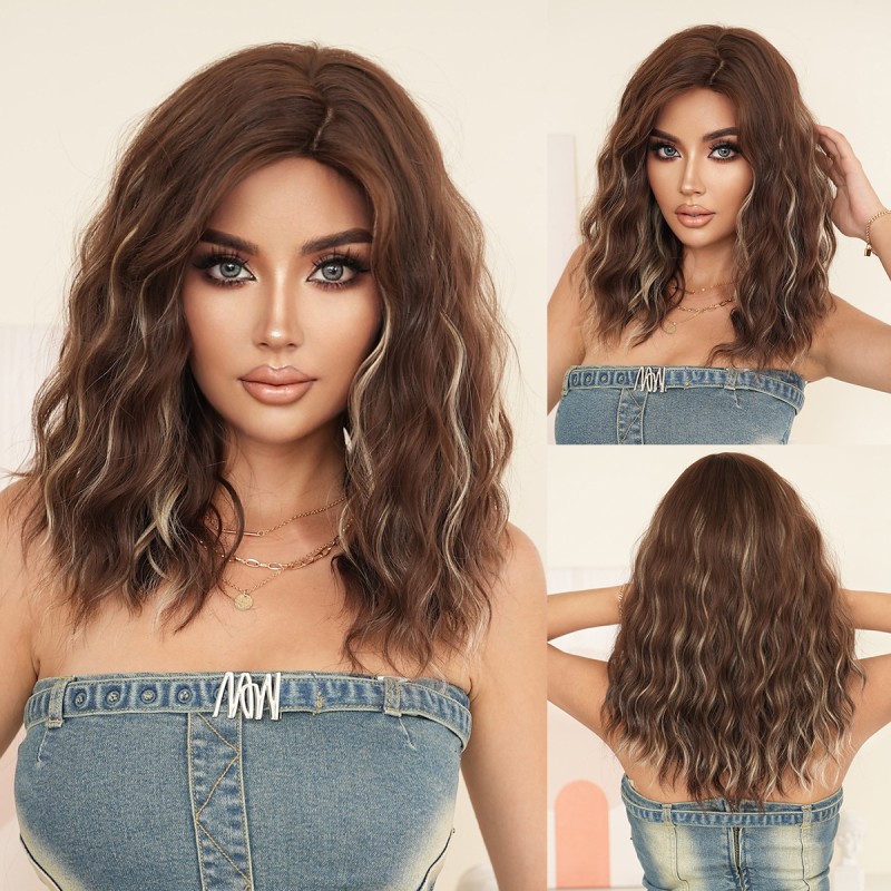 Fashion Medium Synthetic Wigs For Women SLDMH-02 