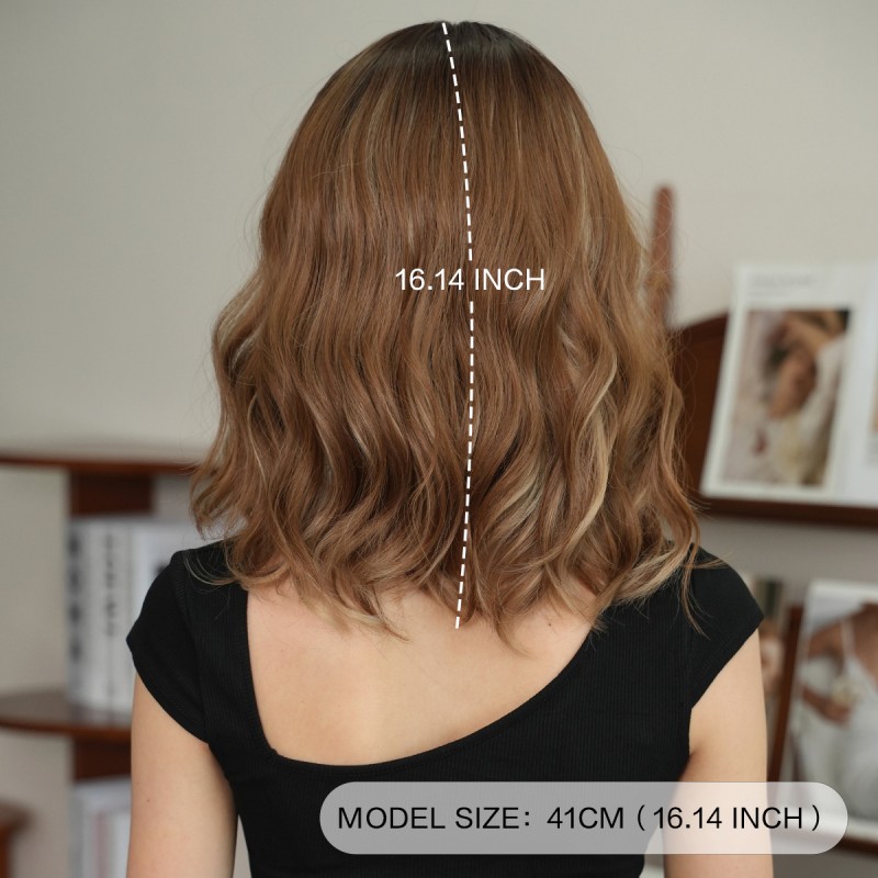 Fashion Medium Synthetic Wigs For Women SLDMH-13 