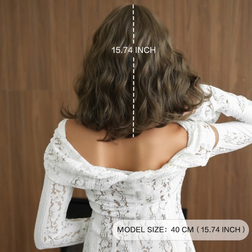 Fashion Medium Synthetic Wigs For Women SLDMH-14