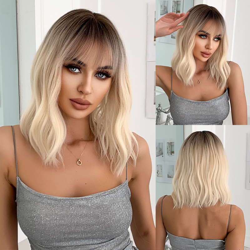 Fashion Medium Synthetic Wigs For Women SLDMH-15 